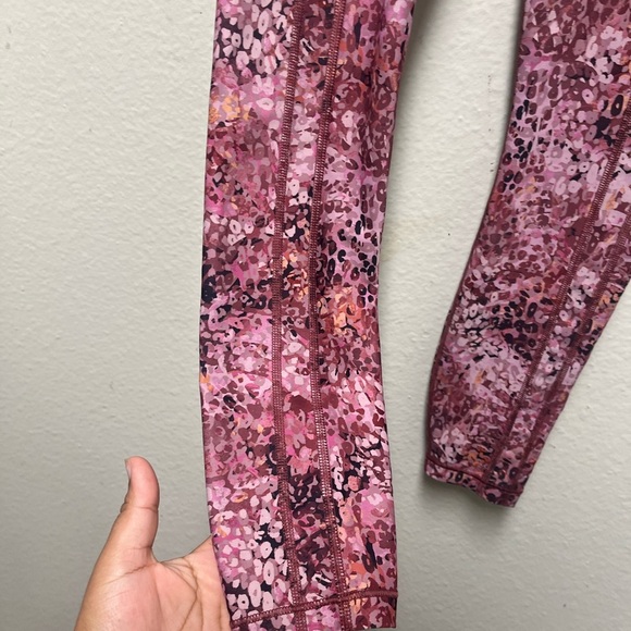 Athleta Pink Snakeskin Leggings for Active Wear - Picture 3 of 11
